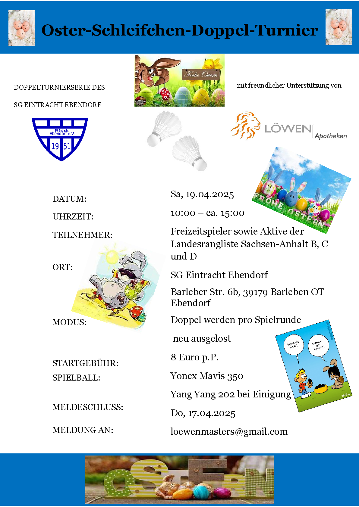 Oster-Schleifchen-Doppel-Turnier Ebendorf
